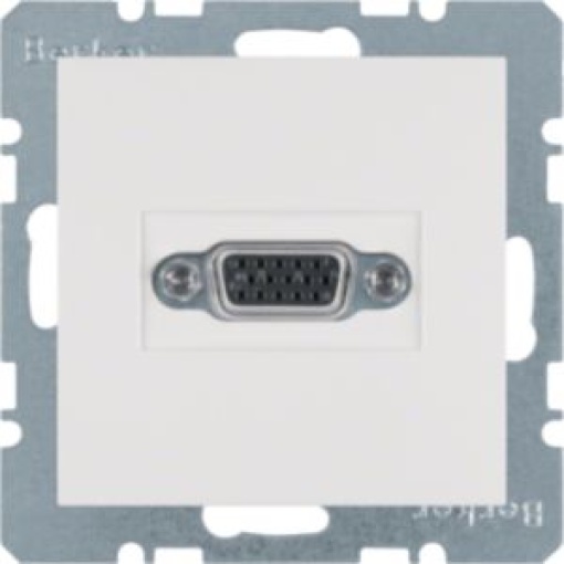 S1Bx  tomada VGA branco mate