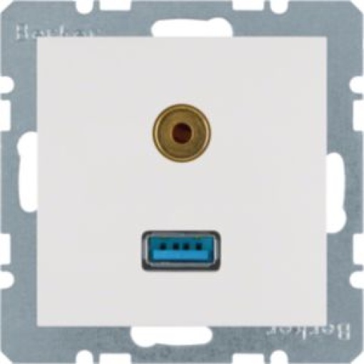 S1Bx  USB  jack 35mm branco