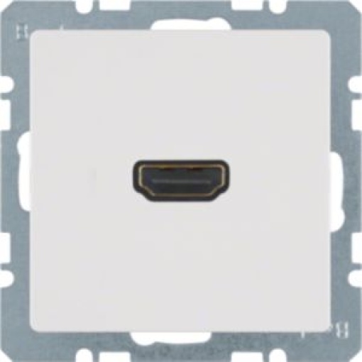 Qx  tomada HDMI ficha 90º branco