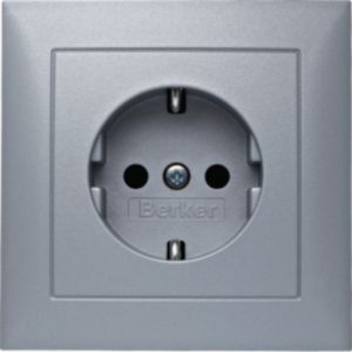 S1Bx  Schuko monob obtur alum mate