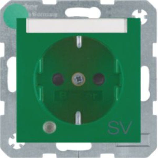 S1Bx  Schuko SV petq cLED verde