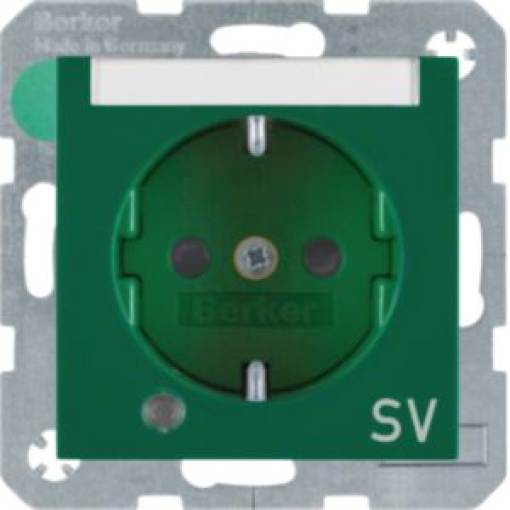 S1Bx  Schuko SV petq cLED verde