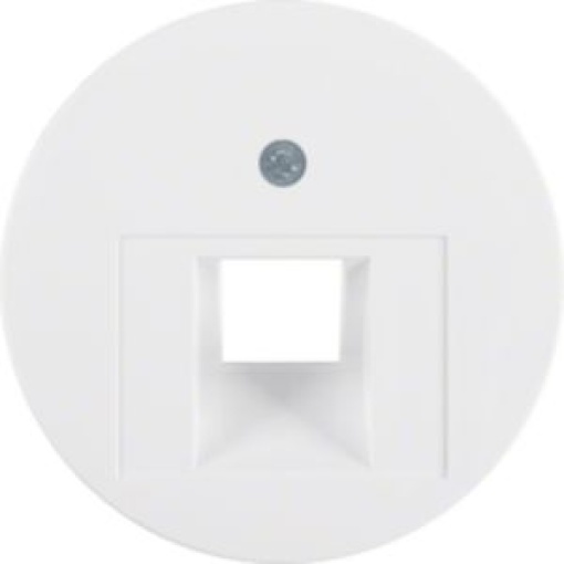 Rx  espelho RJ45 simples branco
