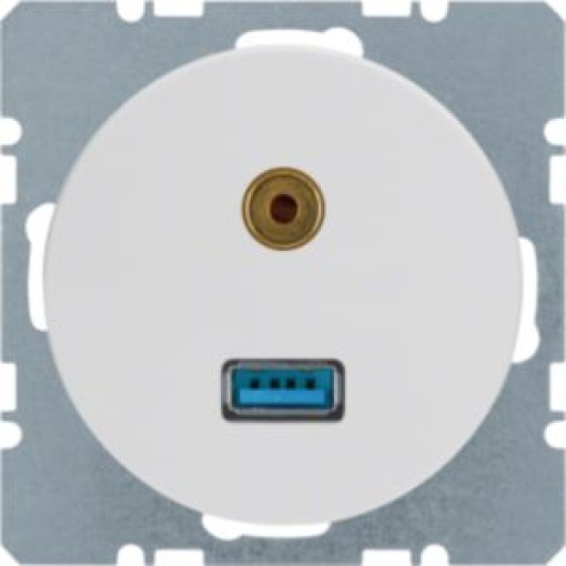 R1R3  USB  jack 35mm branco