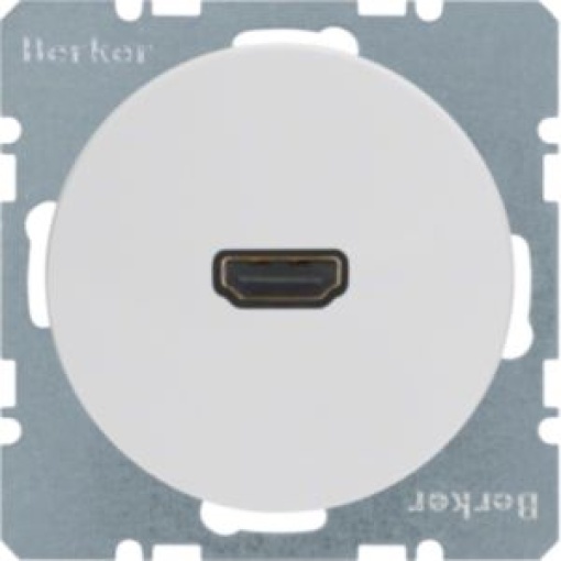 R1R3  tomada HDMI ficha 90º branco