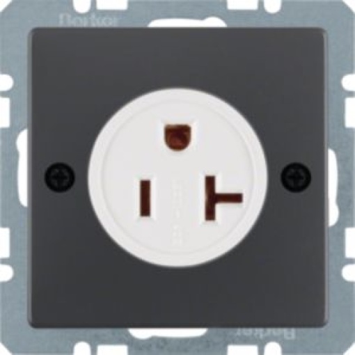 Qx  tomada NEMA 520 R antracite