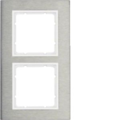 B7  quadro x2 vert Inoxbranco mate