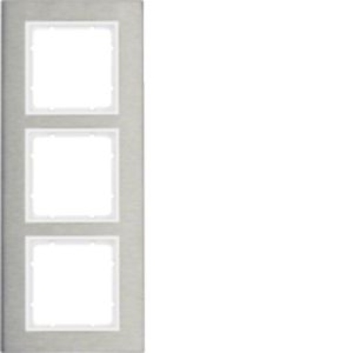 B7  quadro x3 vert Inoxbranco mate