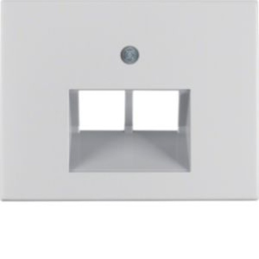 K1K5  espelho RJ45 duplo alumínio