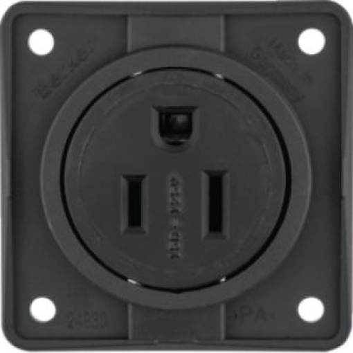 Integro  tomada NEMA 515R castnh mate