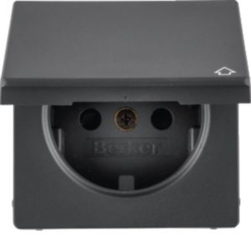 Qx  esplh Schuko c tampa antracite