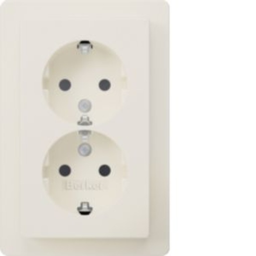 Qx  Schuko x2 monob obtur branco