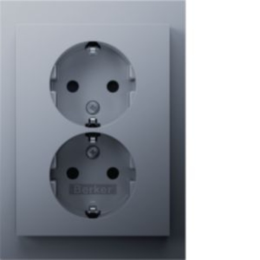 K1K5  Schuko x2 monobobtr alum lac