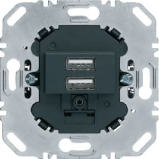 Tomada USB carreg 30A antracite