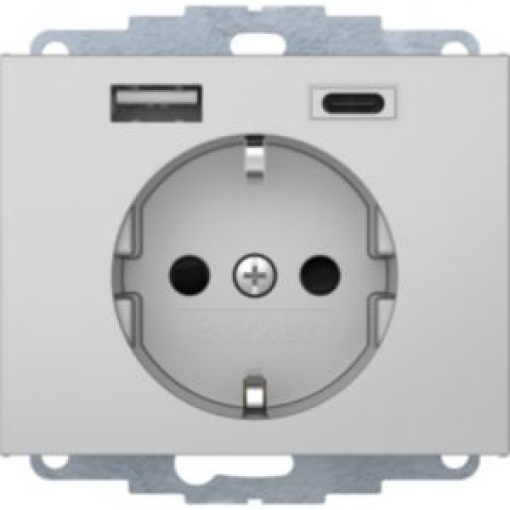K1K5  Schuko c USB AC alum lac