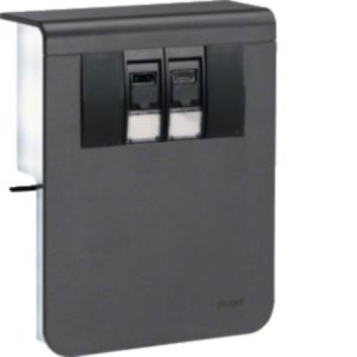 Sup 2xRJ45 Cat6 SL20115 prt grafite