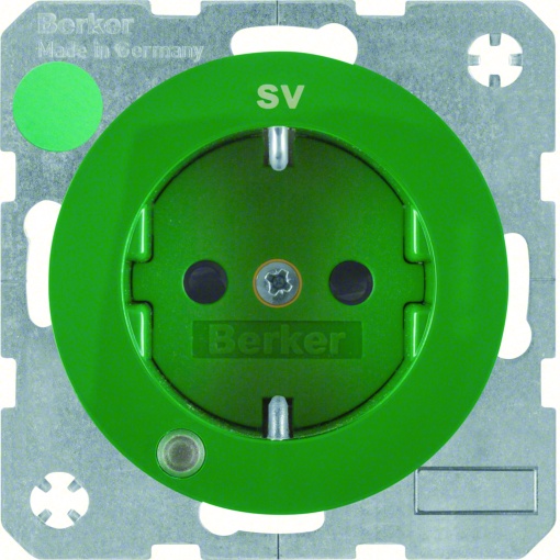 R.1R.3 - Schuko "SV" cLED, verde