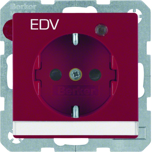 Q.x - Schuko "EDV" p-etq cLED, encr