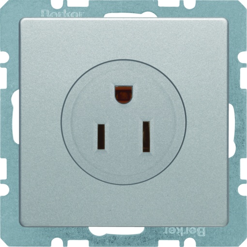 Q.x - tomada NEMA 5-15 R, alumínio