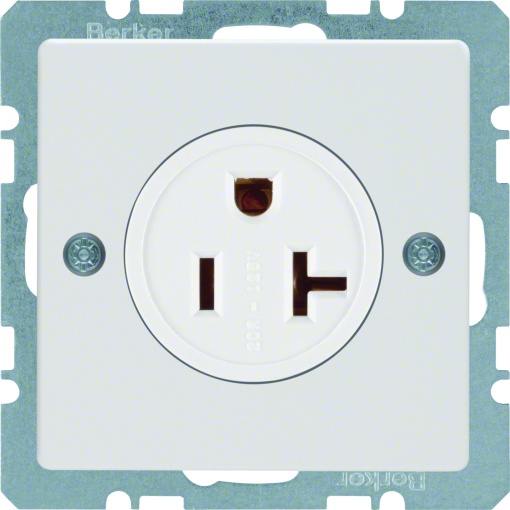 Q.x - tomada NEMA 5-20 R, branco