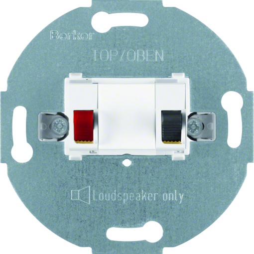 Tomada altifalante, simples, branco