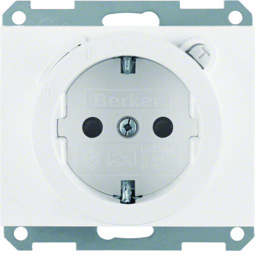 K.1K.5 - Schuko diferenc. 30mA, branco