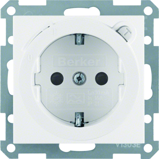 S.1B.x - Schuko diferenc. 30mA, branco