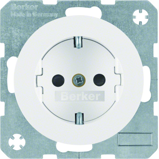 R.1R.3 - Schuko c obturad., branco