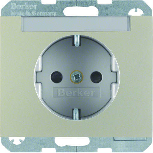 K.1K.5 - Schuko p-etq. obtr., inox lac.