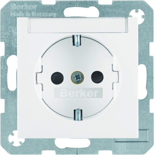S.1B.x - Schuko p.etiq. obtur., branco