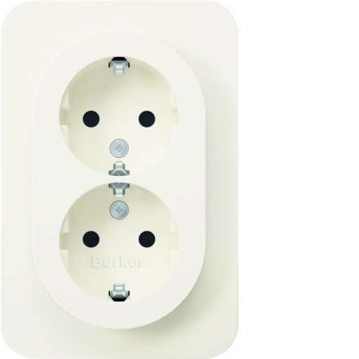 R.1 - Schuko x2 monob. obtur, branco