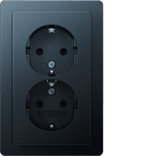 Q.x - Schuko x2 monob. obtur, antrac