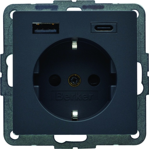 Q.x Schuko c USB AC 20W PD, branco