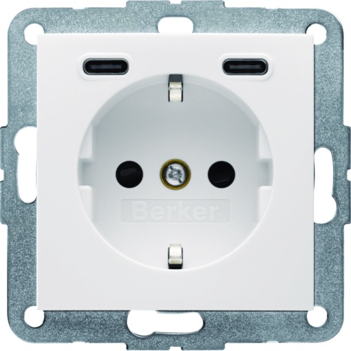 S.1B.x - Schuko c USB CC 20W, creme