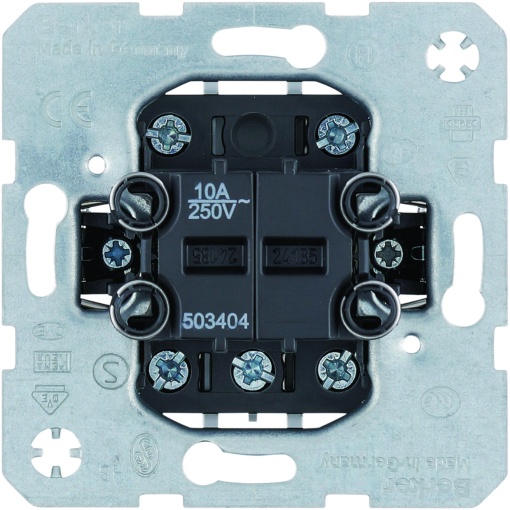 Interruptor de grupo, embutido, módulos, 4 contatos, 10A250V, IP20