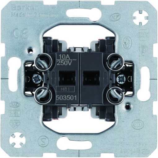Botão duplo, 2 ent., 1NA1NF, 10A 250V