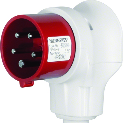 Connect - ficha CEE 5P 16A, cinzencarn