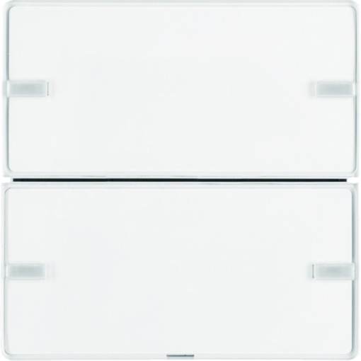 Berker - Botão de pressão KNX Q.x 2 teclas Easy porta-etiqueta, branco