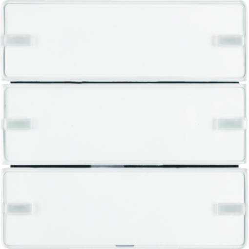 Berker - Botão de pressão KNX Q.x 3 teclas Easy porta-etiqueta, branco