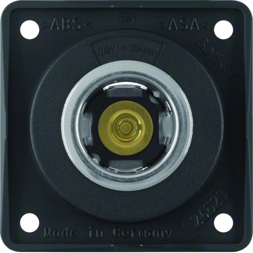 Integro - tomada 12V, preto mate