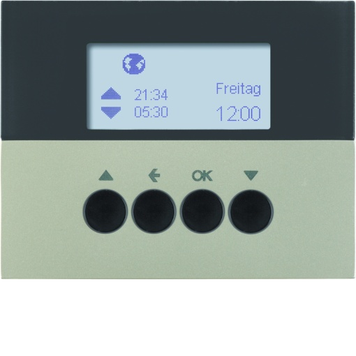 K.1K.5 - prog. horário est, aço inox