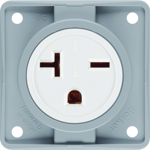 Integro - tomada NEMA 6-20R, cinzento