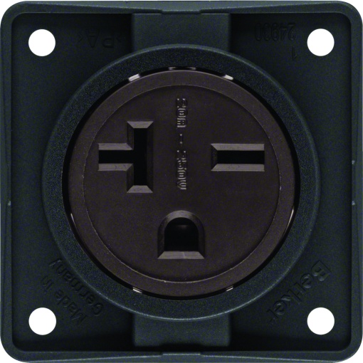 Integro - tomada NEMA 6-20R, preto