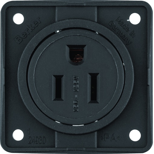 Integro - tomada NEMA 5-15R, preto mate