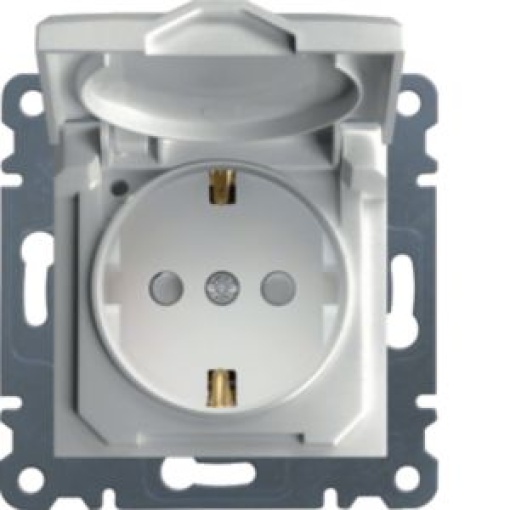 Tomada Schuko ctampa e obtur  branco