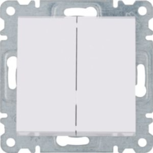 Botão duplo  branco