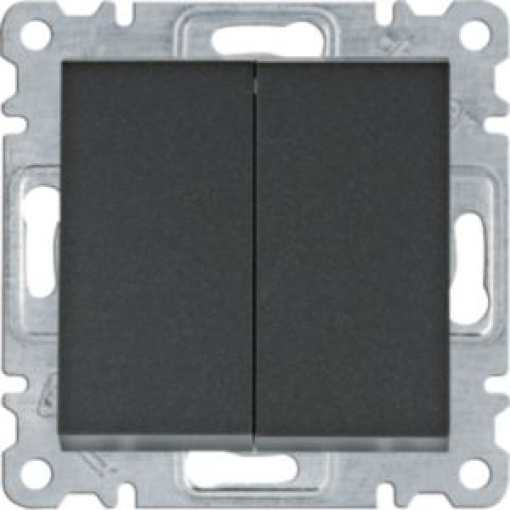 Comutador de escada duplo  preto
