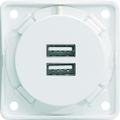 Integro - Tomada USB AA 3A, branco mt