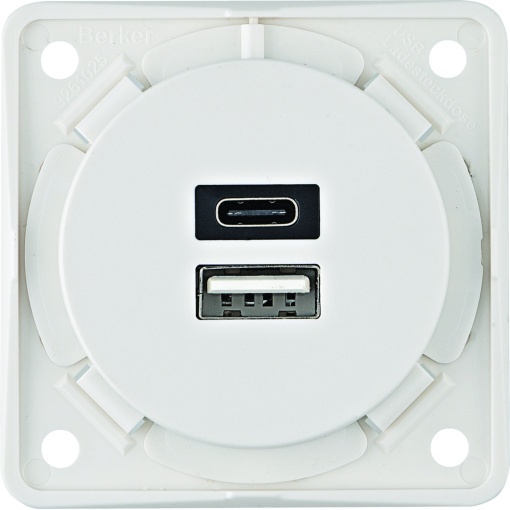Integro - Tomada USB AC 3A, branco mt