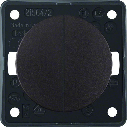 Integro - comutador lustre, castanh mate